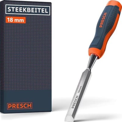 Houten Steekbeitel 18 mm - Voor Professionele Houtbewerking - Ergonomisch en Duurzaam - 25° Hoek