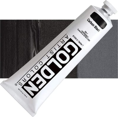 Golden Heavy Body Acrylverf Serie 1 | Carbon Black (1040-2) 59ml