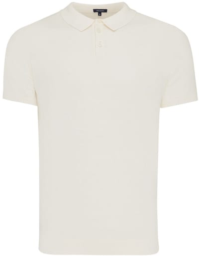 TRESANTI | TREVOR I Basic gebreide polo katoen cashmere | Ivory | Size L