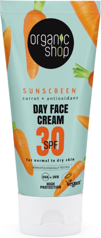 Organic Shop Zonnebrandcréme Gezicht SPF 30 Normale huid - 50 ml