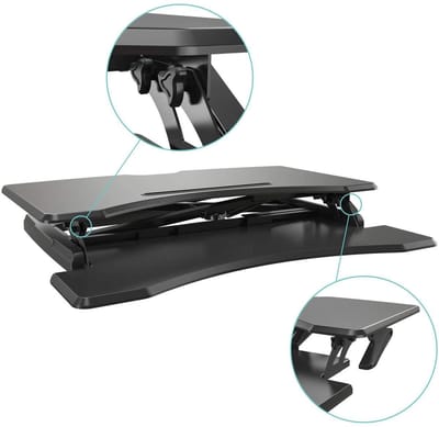 Thuiskantoor- VIISAN- Sit- Stand Desktop Desk Workplace Sit & Stand Laptop Mount Workstation (FY33SD)