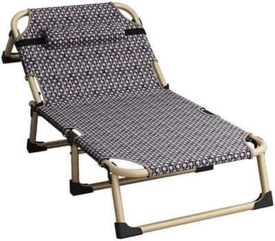 Opklapbed Volwassenen - Gastenbed Ligstoel - Buiten Ontspannen - Verstelbaar 4 Posities - 190 x 70 cm - Paars