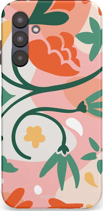 Casetastic Hoesje Geschikt voor Samsung A25 - Stijlvolle Beschermende Duo-layer Case - Bloesem Pastels