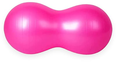 Padisport - Peanut Yoga Bal 90x45cm - zwangerschapsbal - yoga bal inclusief pomp - fitnessbal - pilates bal - yoga bal roze - yoga bal 90 cm - yoga - fitness - roze