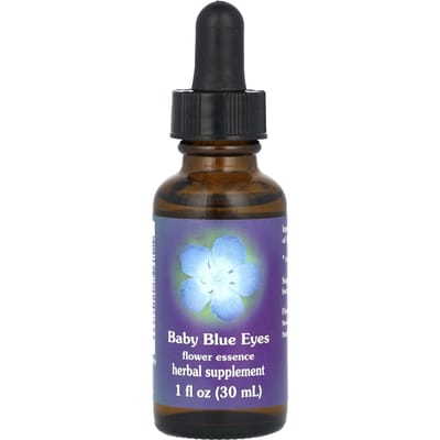 Baby Blauwe Ogen, Bloesem Essentie, 30ml(1 fl oz) black