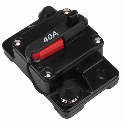 12V Stroomonderbreker 30A 40A 60A Handmatig Reset Metaal Zekeringhouder Waterdicht