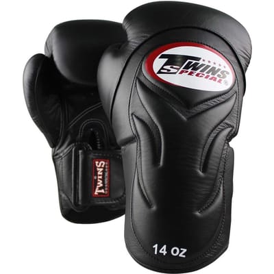 Twins Special BGVL 6 Bokshandschoenen – Echt Leer – Muay Thai & Kickboksen – Zwart – 14 oz