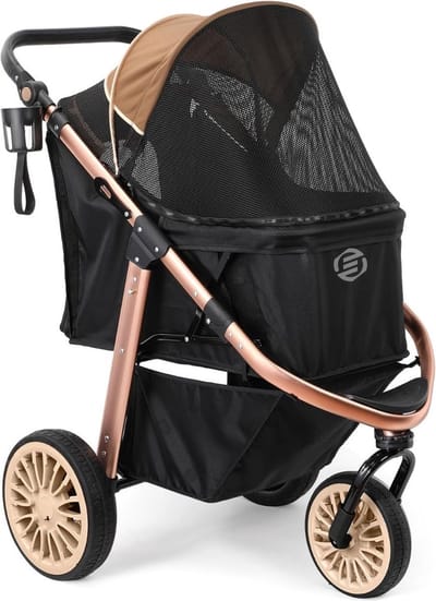 Equivera Hondenbuggy - Honden Buggy - Hondenbuggy's - Hondenbuggy All Terrain - Hondenbuggy Comfort - Hondenwagen - Kinderwagen voor Hond - Kinderwagen voor Honden