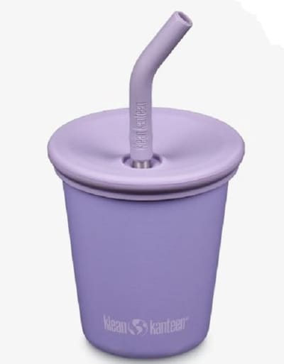 Klean Kanteen Kid Cup - Straw Lid Paisley Purple