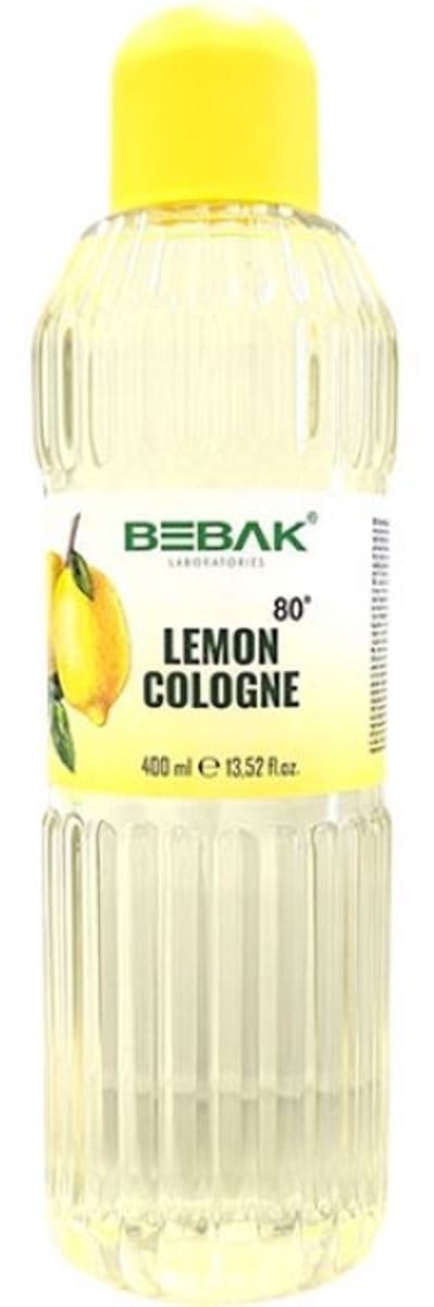 Bebak Limon Kolonyası 80° – Citroen Eau de Cologne 400 ml PET | Handhygiëne & Verfrissende Geur | Turkse Traditionele Cologne