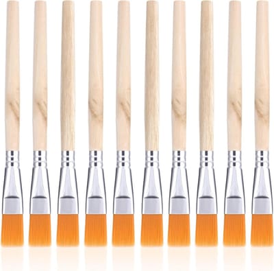 Set van 10 Fan Penselen voor Acryl- en Olieverf - Professionele Kwasten voor Landschapschilderen en Beginners