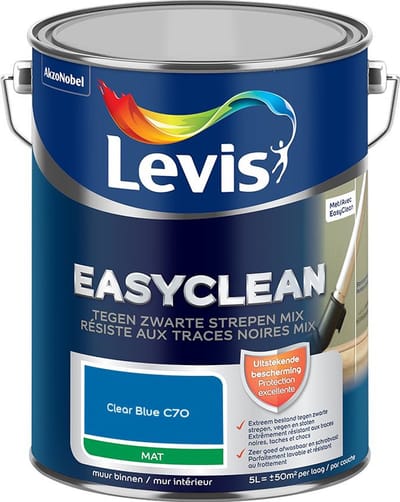 Levis - Easyclean Tegen Zwarte Strepen Mix - Clear Blue C70 - Mengverf - 5 L