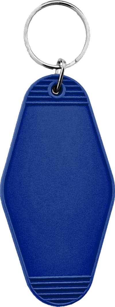 CombiCraft Blanco Hunter hotel sleutelhanger 45x88mm donker blauw - 5 stuks