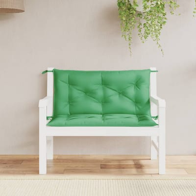 vidaXL - Tuinbankkussens - 2 - st - 100x50x7 - cm - oxford - stof - groen