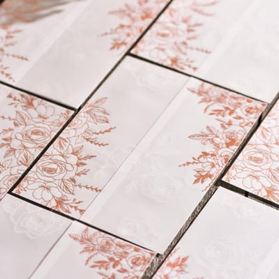Perkament Jassen - Uitnodigingsenveloppen - Bruiloft Uitnodigingen - Voorgevouwen - 5x7 inch - Roségoud