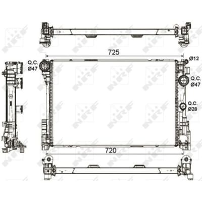 Radiator, motorkoeling NRF 53113