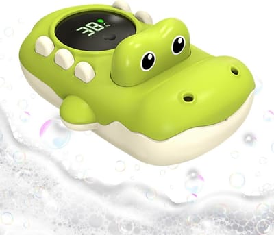 Watertemperatuur Meter - Bad Speelgoed - Veilig Baden - Krokodil LED Display - 13 x 9 x 6 cm - Groen