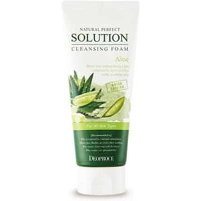 Deoproce Solution parfaite naturelle mousse nettoyante aloès 170g * 1 pièce/2 pièces/3 pièces 1Pc