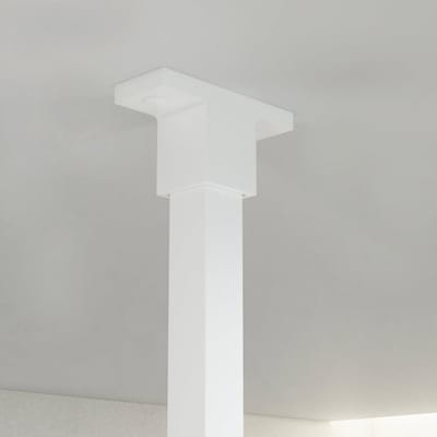 FugaFlow Eccelente Vetro Stabilisatiestang - plafond - tbv inloopdouche badkamer 125cm - mat wit