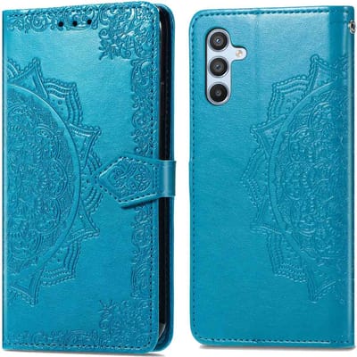 imoshion Hoesje - Geschikt voor Samsung Galaxy A54 (5G) - Mandala Bookcase - Turquoise