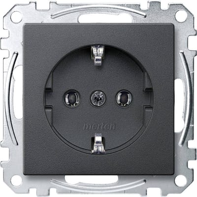 Merten MEG2301-0414 Wandcontactdoos System M Antraciet 1 stuk(s)