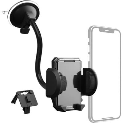 Hama Telefoonhouder voor in de auto 360° draaibaar 40 - 110 mm Bevestigingswijze (auto): Zuignap, Ventilatierooster