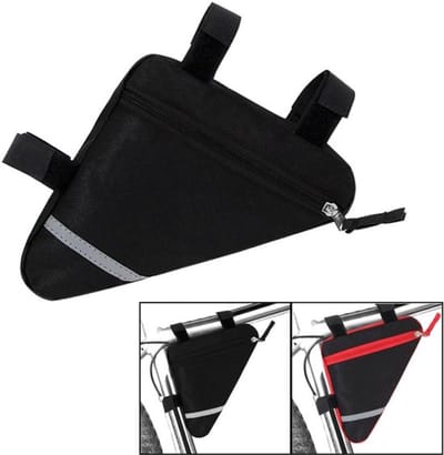 Cosensi- Driehoek Tas Waterdicht - Fiets Frametas - Reflecterende Decoratie - Ergonomisch Ontwerp - Snelsluitingssysteem - 18x18x4 cm - Fietsframe Tas