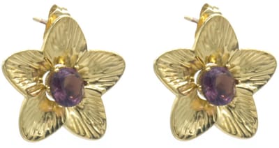 Oorbellen - RVS - bloem - goudkleurig - 2cm - dames - sieraden - stijlvol - tijdloos - cadeau