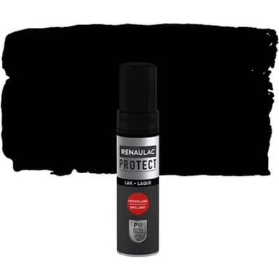 Renaulac Lak Protect - Hoogglans - Gitzwart Ral 9005 - 12ml