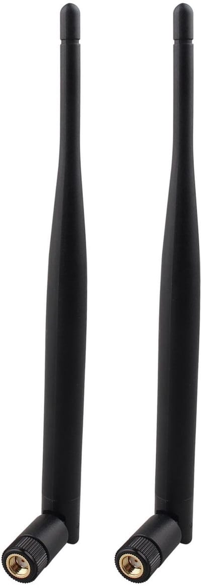 Store_8 - Wifi Antenne - Dual Band 6dBi - Omnidirectioneel - 2,4 GHz 5GHz 5,8 GHz - Geschikt voor IP-camera's - 19.5 x 1.3 cm