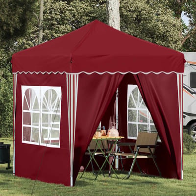 vidaXL Pop-up partytent 195 x 195 x 245 cm Bordeauxrood Oxford Stof