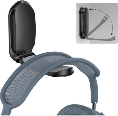 Koptelefoonstandaard, bureaustandaard - zelfklevende koptelefoonhaak, vast, gaming koptelefoonstandaard onder het bureau, magnetische opvouwbare koptelefoonclip, Geschikt voor Sony clipstandaard, Beats