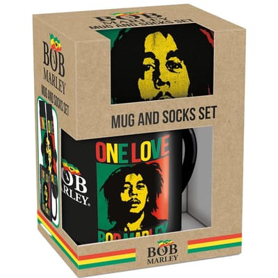 Bob Marley One Love Mok en Sokken Set One Size zwart