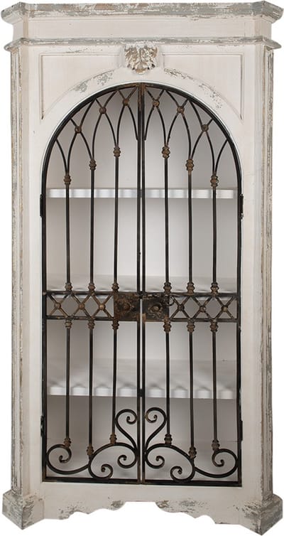Clayre & Eef Kast 102x42x190 cm Beige Zwart Hout