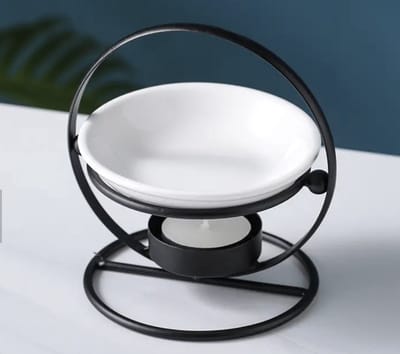 Afecto wax brander metaal - compleet - ook geschikt voor Essentiele olie - Wax brander - Waxmelts - Geurwax - Geuroliebrander - Etherische Oliën