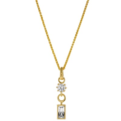 Orphelia 'Madelyn' Dames 925 Sterling Zilveren Set: Ketting + Oorbellen + Ring - Gouden SET-7583/G