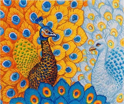 DIAMOND DOTZ Pauwen - Diamond Painting - 32.939 Dotz - 57x49 cm