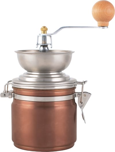 La Cafetière - Koffiemolen - Vintage Design - Koperkleurig - Handbediend
