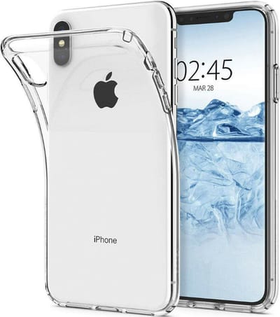 hoesje Geschikt voor iphone xs max - iPhone xs max hoesje transparant siliconen case hoes cover