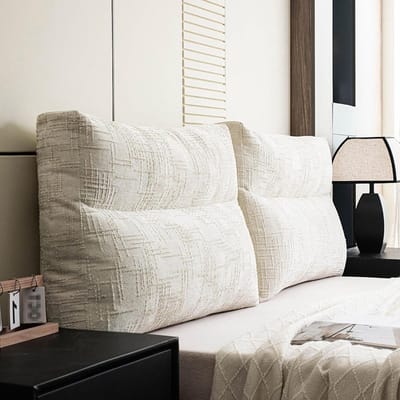 Rugkussen Bank Bed - Leeskussen Ondersteuning - Comfortabel Lezen - Afneembare Hoes - 70x50x18cm - A3
