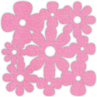 Klaver madelief vilt onderzetters - Roze - 6 stuks - 10 x 10 cm - Tafeldecoratie - Glas onderzetter - Cadeau - Woondecoratie - Woonkamer - Tafelbescherming - Onderzetters Voor Glazen - Keukenbenodigdheden - Woonaccessoires - Tafelaccessoires