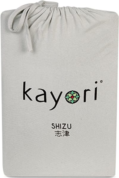 Kayori Shizu Hoeslaken Jersey Stretch - 70-80x200-220cm - Matrasdikte 35cm - Rondom Elastiek - Biologisch Katoen - Strijkvrij - Zand