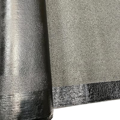 DSTOCK60 - Rol 3 meter bitumenvilt antracietgrijs "gemalen leisteen" – breedte 1 m – dekt 3 m² – op maat gesneden per meter – waterdicht dak, nis, hut ...