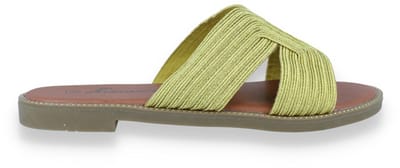Mode-mania Dames Slipper | Geel | Maat: 37
