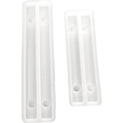 2 stuks Siliconen Dienblad Handvat Mallen DIY Dienblad Handvat Mal voor Serveerplank Agaat Schaal Sieraden Dienblad white