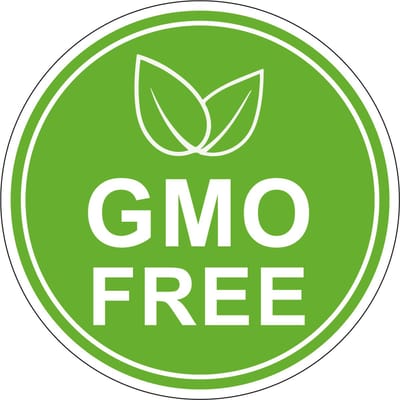 GMO free sticker 100 mm