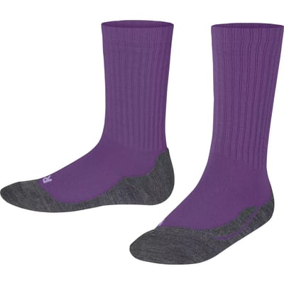 FALKE Active Warm dik ademend wol functioneel materiaal sokken kinderen paars - maat 35-38