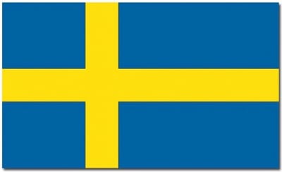 *** Grote Zweedse Vlag 90x150cm - Vlag Zweden - van Heble® ***