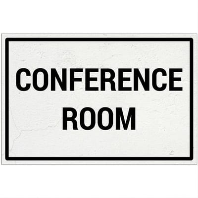 Conference room bord | Forex Re materiaal | 18 x 12 cm