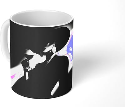 Mok - Koffiemok - Vrouw - Wijn - Chic - Mokken - 350 ML - Beker - Koffiemokken - Theemok